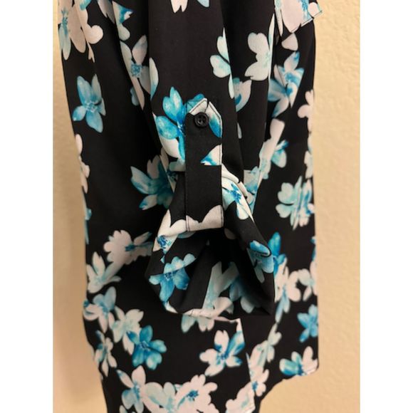 Calvin Klein Floral Long Sleeve Button Up- Sz M - Picture 4 of 12